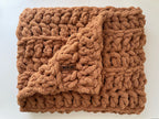 Chunky Finger-Knit Throw Blanket